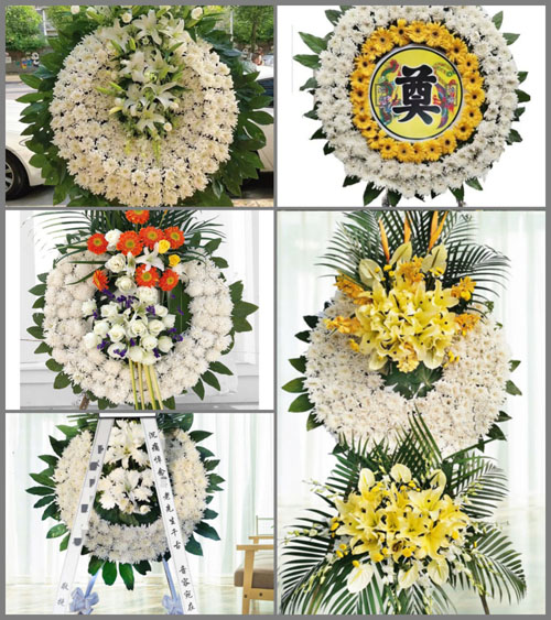 湖北襄阳市襄城区余家湖街道李刘集村花圈速递